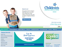 Tablet Screenshot of childrensomaha.org